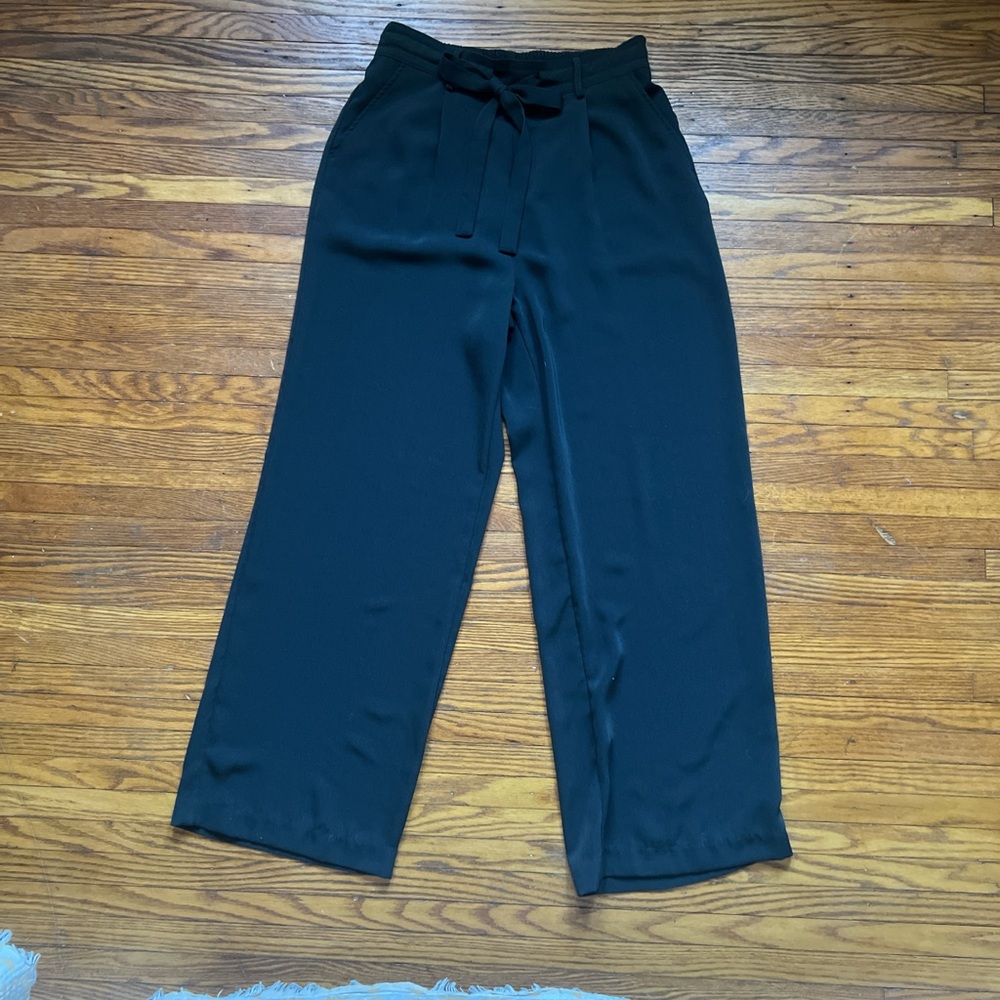 Black Wide-Leg Trousers